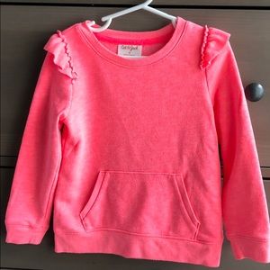 Bright coral sweatshirt 4T